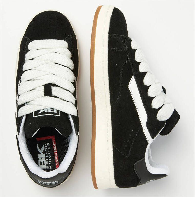British Knights Ezo suède sneakers zwart