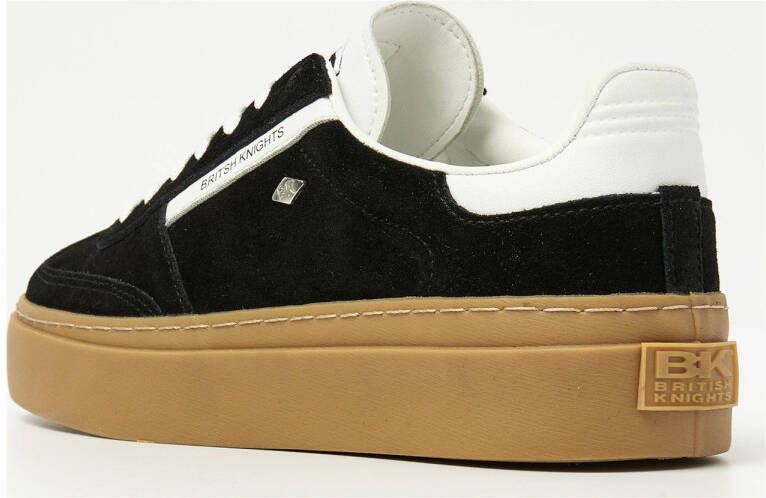 British Knights suède sneakers zwart wit