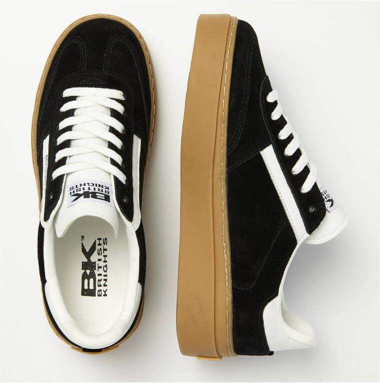British Knights suède sneakers zwart wit