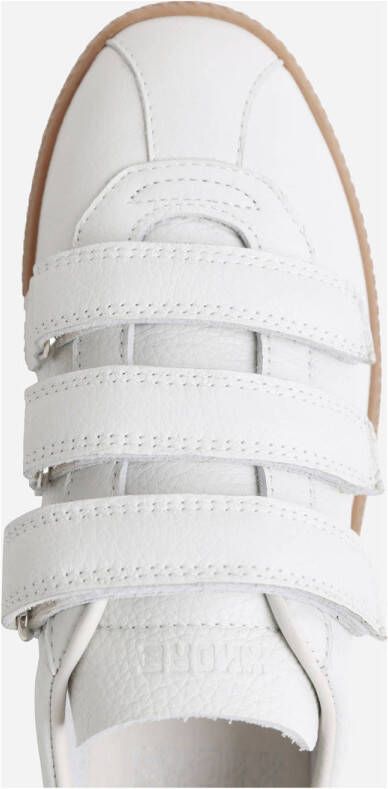 BRONX Bob-bie leren sneakers wit