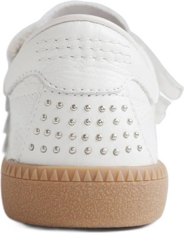 BRONX Bob-bie leren sneakers wit