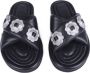 BRONX Har-perr leren slippers zwart - Thumbnail 4