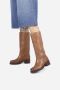 Bronx Stijlvolle Rimpels Laarzen Brown Dames - Thumbnail 10