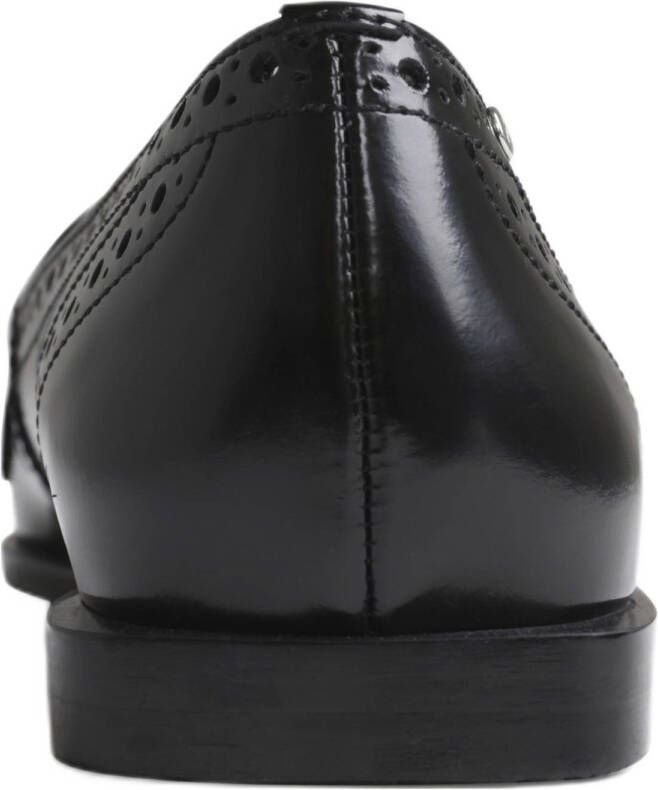 BRONX Laur-Ynn leren loafers zwart