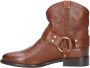 Bronx Elegante Enkellaars met Metalen Details Brown Dames - Thumbnail 5