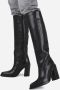 Bronx Zwarte Hoge Laars Eye-Catcher Black Dames - Thumbnail 7