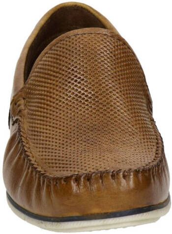 Bugatti Chesley leren mocassins cognac