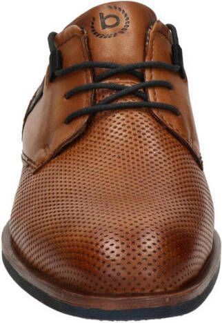 Bugatti leren veterschoenen cognac - Schoenen.nl