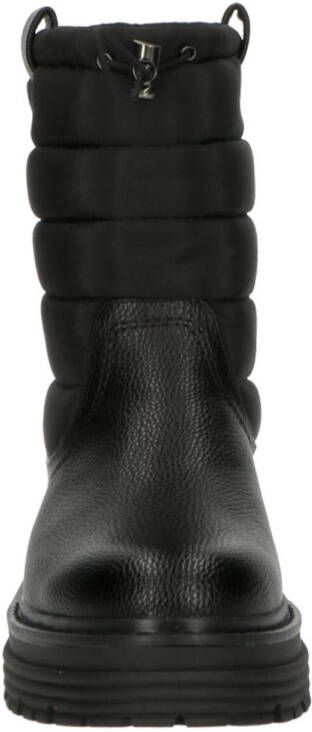 Bullboxer winterboot 171503F6S Zwart Leerlook Enkelboots Dames