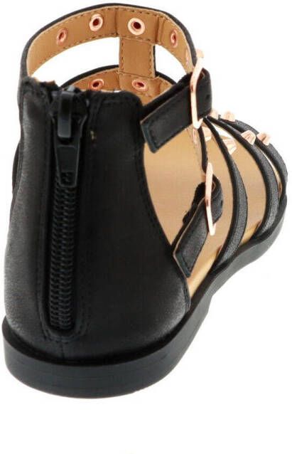 bullboxer ALM015F1S sandalen met studs zwart