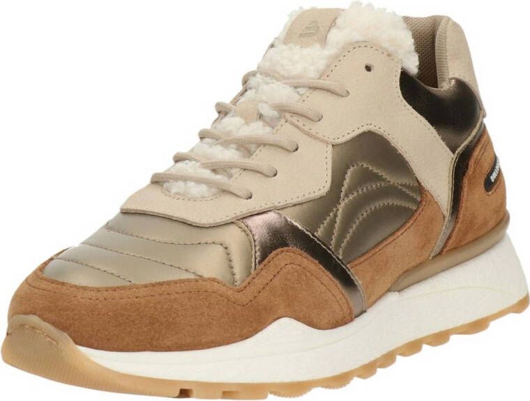 bullboxer Anisha Runner Low III leren sneakers cognac