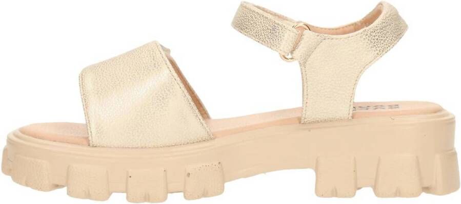 bullboxer leren sandalen goud