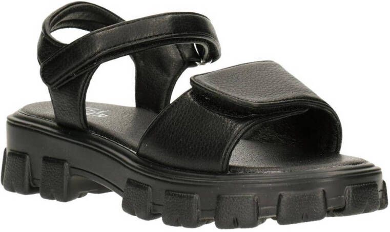 bullboxer leren sandalen zwart