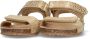 BunniesJR 225408-932 Meisjes Platte Sandalen Goud Imitatieleer Klittenband - Thumbnail 4