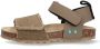 BunniesJR 225407-708 Jongens Platte Sandalen Taupe Imitatieleer Klittenband - Thumbnail 4