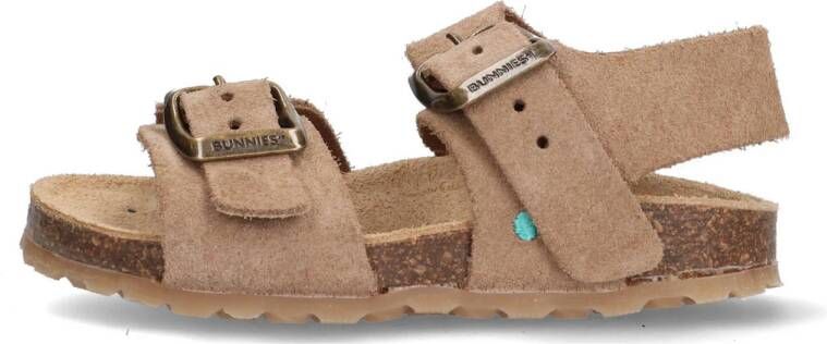 BunniesJR Bonny Beach suède sandalen taupe