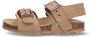 BunniesJR Bonny Beach Jongens Platte Sandalen Taupe Imitatieleer Gesp - Thumbnail 3