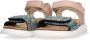 BunniesJR Bregje Beach Meisjes Platte Sandalen Multicolor Imitatieleer Klittenband - Thumbnail 4
