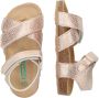BunniesJR 224418-774 Meisjes Platte Sandalen Roze Print Imitatieleer Klittenband - Thumbnail 4