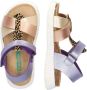 BunniesJR 224424-798 Meisjes Platte Sandalen Paars Multicolor Imitatieleer Klittenband - Thumbnail 3