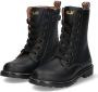 BunniesJR Bunnies JR 223863-589 Meisjes Biker Boots Zwart Leer Veters - Thumbnail 1