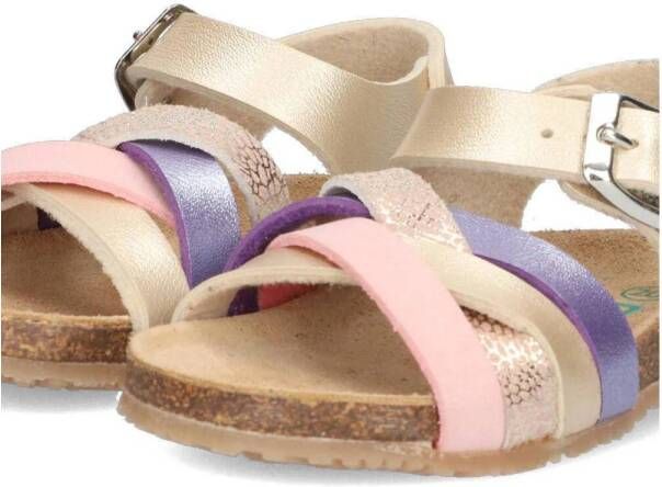 Bunnies leren sandalen beige roze