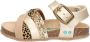 BunniesJR Becky Beach Meisjes Platte Sandalen Goud Goud Print Imitatieleer Gesp - Thumbnail 5