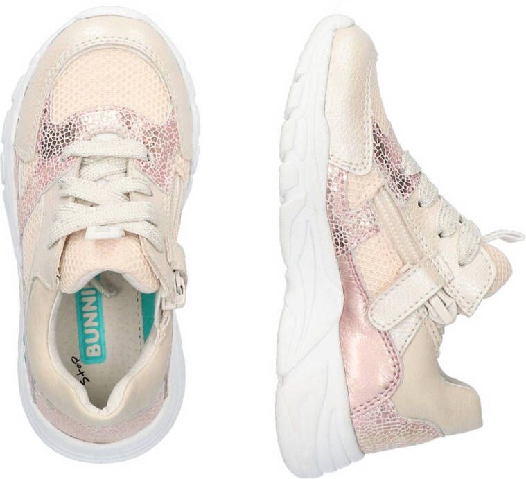 Bunnies Sia Spring leren sneakers lichtroze