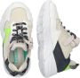 BunniesJR 224343-500 Jongens Lage Sneakers Wit Donkerblauw Geel Imitatieleer Veters - Thumbnail 3