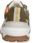 BunniesJR 225374-103 Jongens Lage Sneakers Oranje Grijs Groen Leer Veters - Thumbnail 3