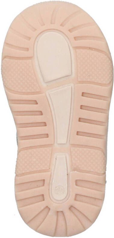 BunniesJR Ciske Chunky leren sneakers met glitters wit roze