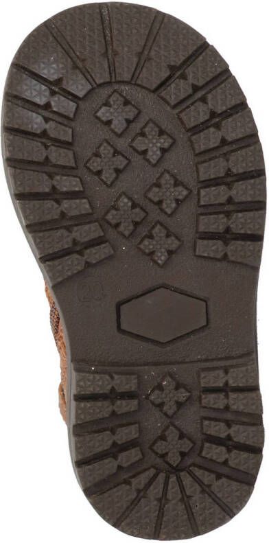 BunniesJR leren veterboots cognac