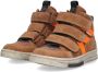 BunniesJR 224833-513 Jongens Hoge Sneakers Bruin Leer Klittenband - Thumbnail 4
