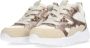 BunniesJR 225344-403 Meisjes Lage Sneakers Beige Wit Roze Leer Veters - Thumbnail 4