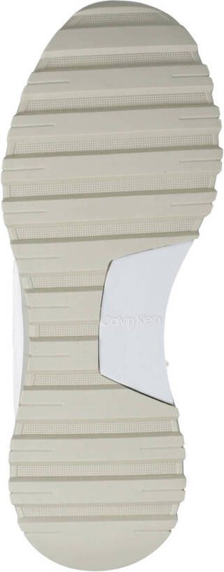 Calvin Klein chunky leren sneakers wit