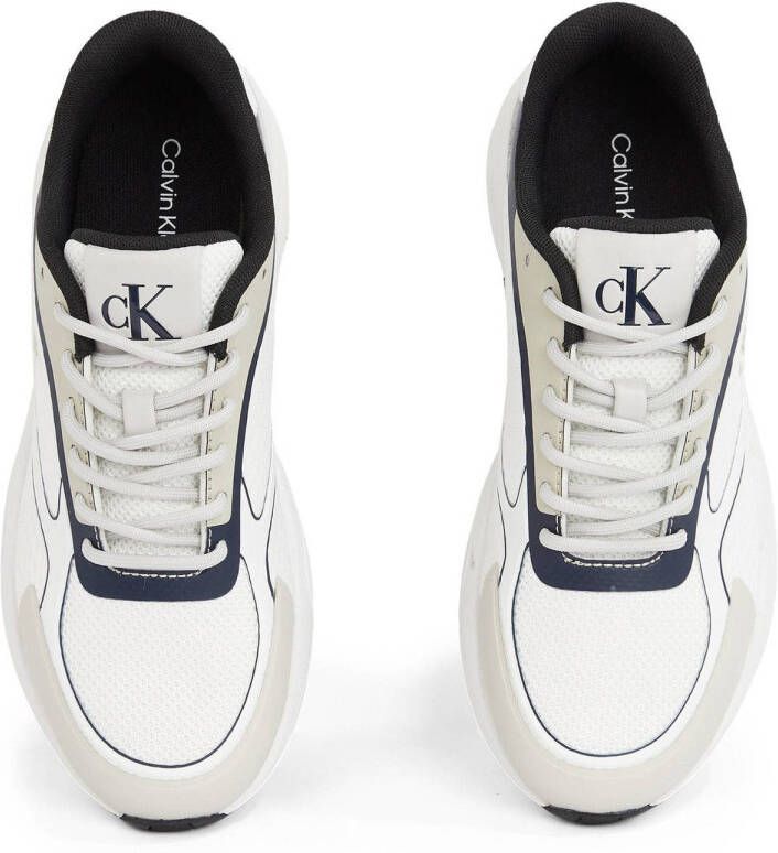 Calvin Klein chunky sneakers wit blauw