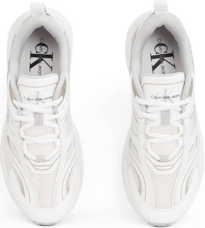 Calvin Klein chunky sneakers wit zilver