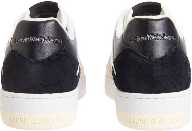 CALVIN KLEIN JEANS leren sneakers wit zwart