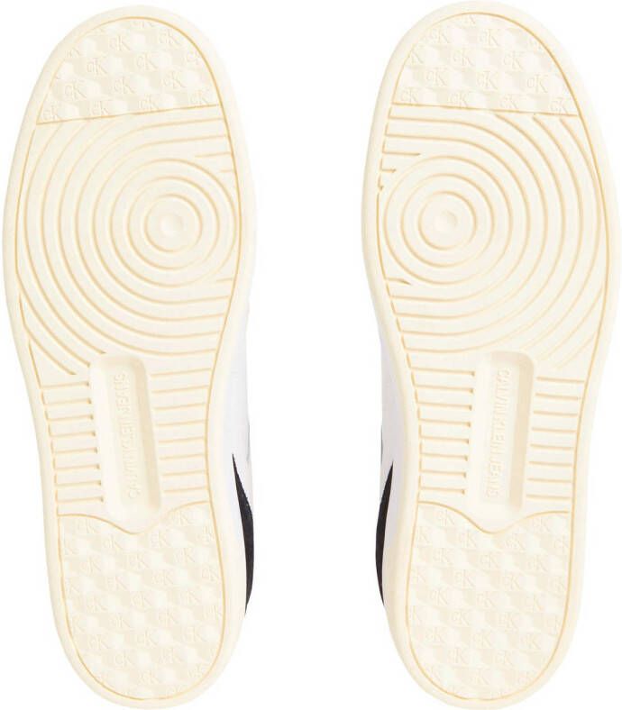 CALVIN KLEIN JEANS leren sneakers wit zwart