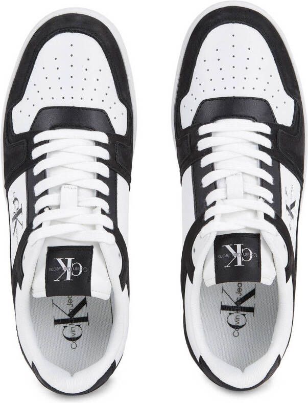 CALVIN KLEIN JEANS leren sneakers zwart wit