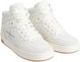 Calvin Klein Basket Cupsole Mid Mono Hoge sneakers Leren Sneaker Dames Wit - Thumbnail 6