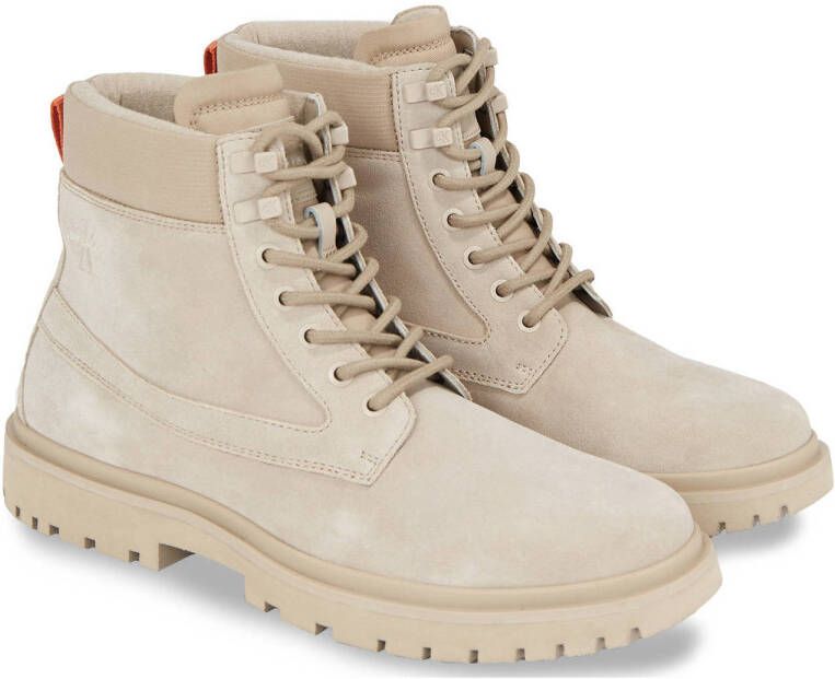 CALVIN KLEIN JEANS suède veterboots beige