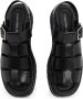 Calvin Klein leren sandalen zwart - Thumbnail 4