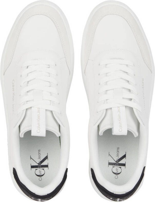 CALVIN KLEIN JEANS leren sneakers wit