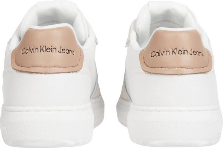 Calvin Klein leren sneakers wit beige