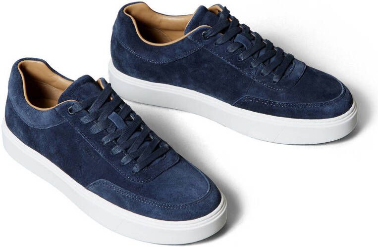 Calvin Klein suède sneakers donkerblauw