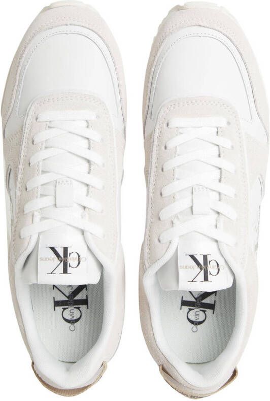 Calvin Klein suède sneakers wit