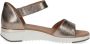 Caprice KANDY leren sandalen taupe metallic - Thumbnail 6