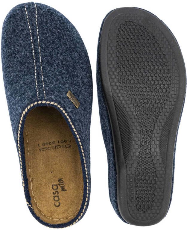 Casa mia pantoffels blauw