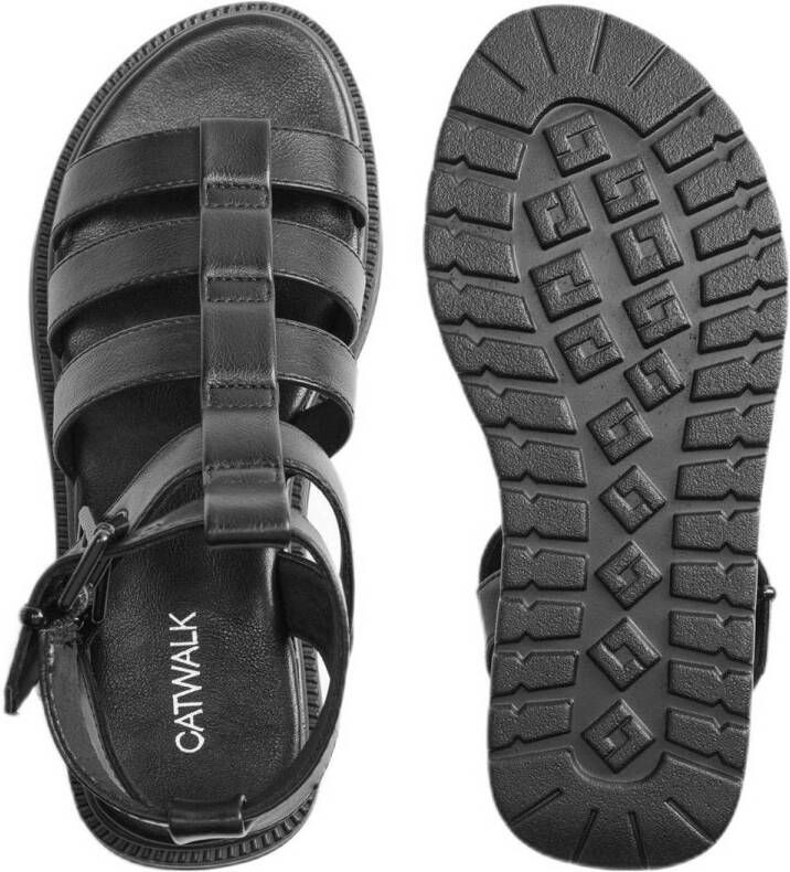 Catwalk sandalen zwart